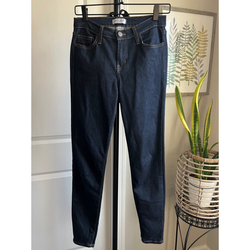 Judy Blue Jeans Womens Mid Rise Skinny 5 27 Dark Wash Style 8376 Super Stretchy - Picture 5 of 13